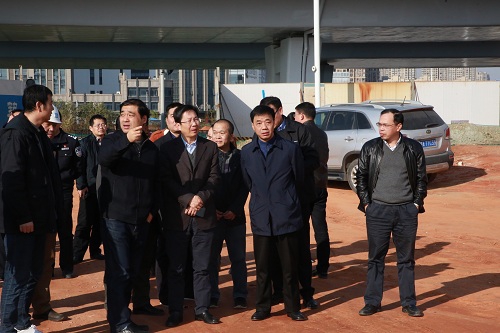 副市長(cháng)宋鈾一行調研我司昌南大道、洪都大道快速路改造項目